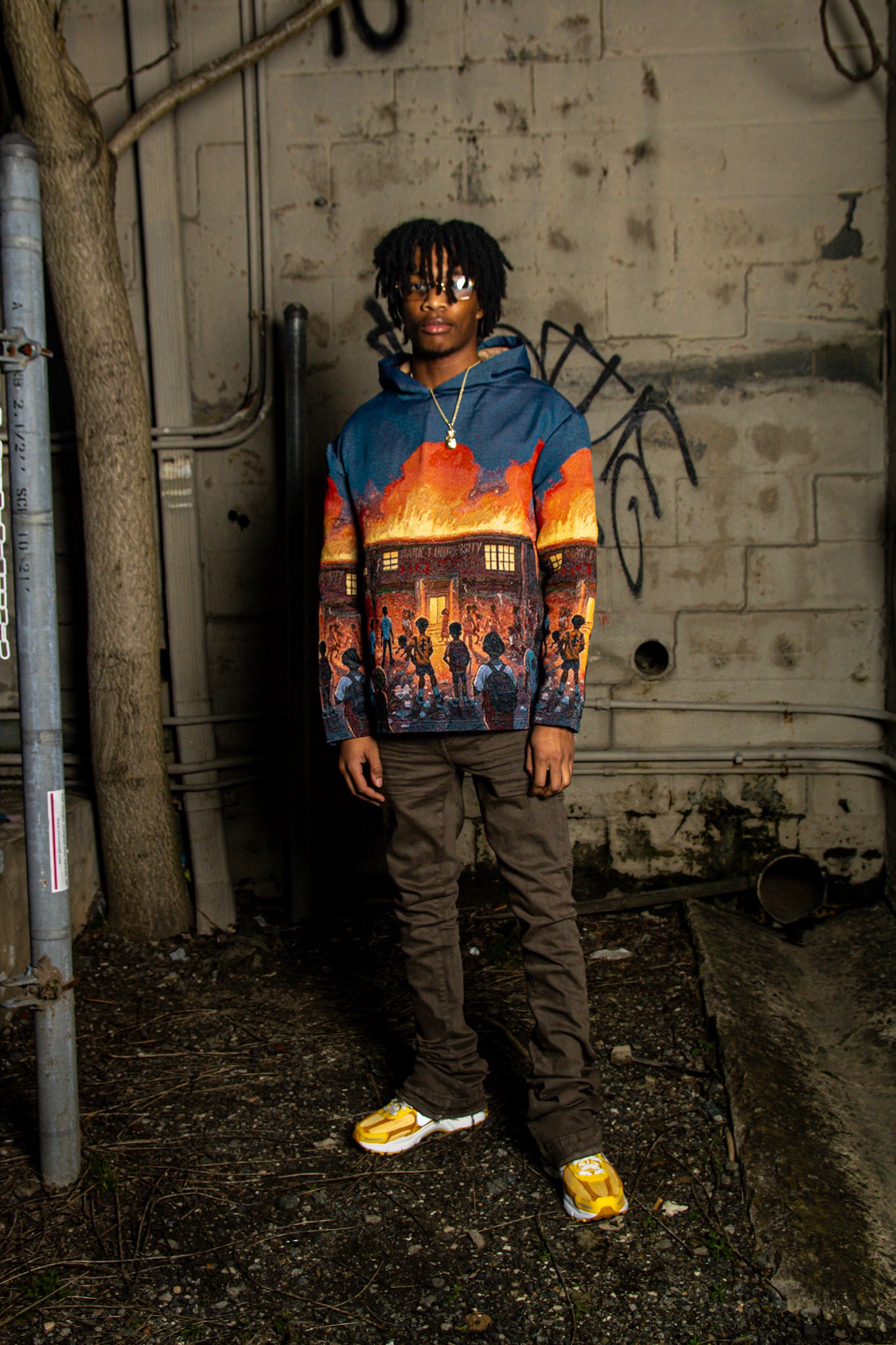RANK1 UNIVERSITY TAPESTRY HOODIE