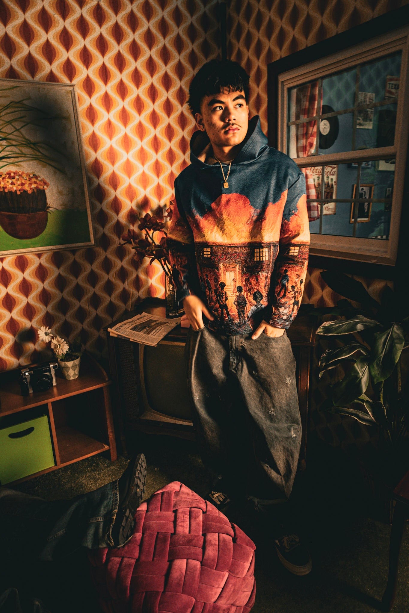 RANK1 UNIVERSITY TAPESTRY HOODIE