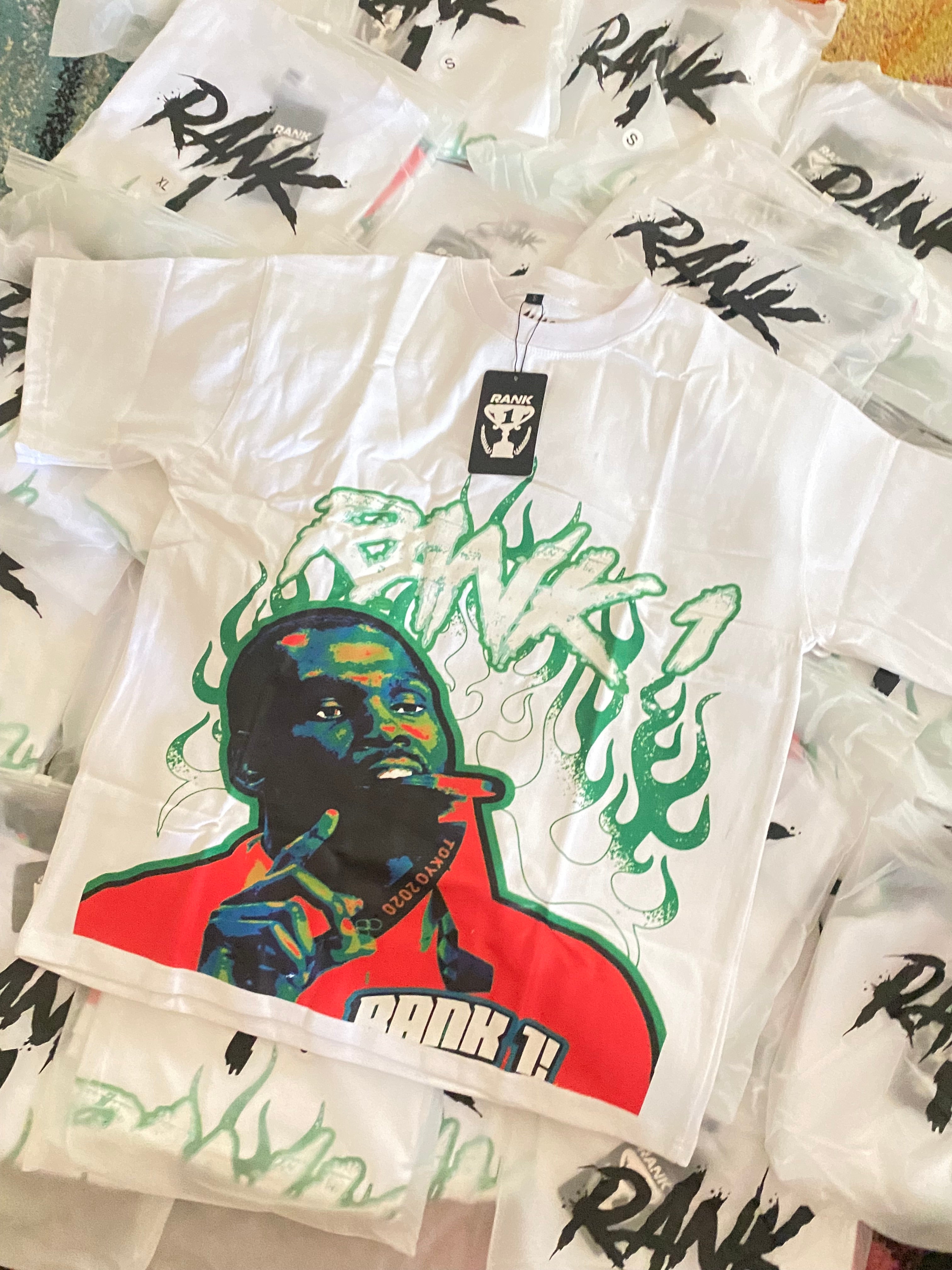 OVERSIZED KD RANK1 TEE (GREEN)