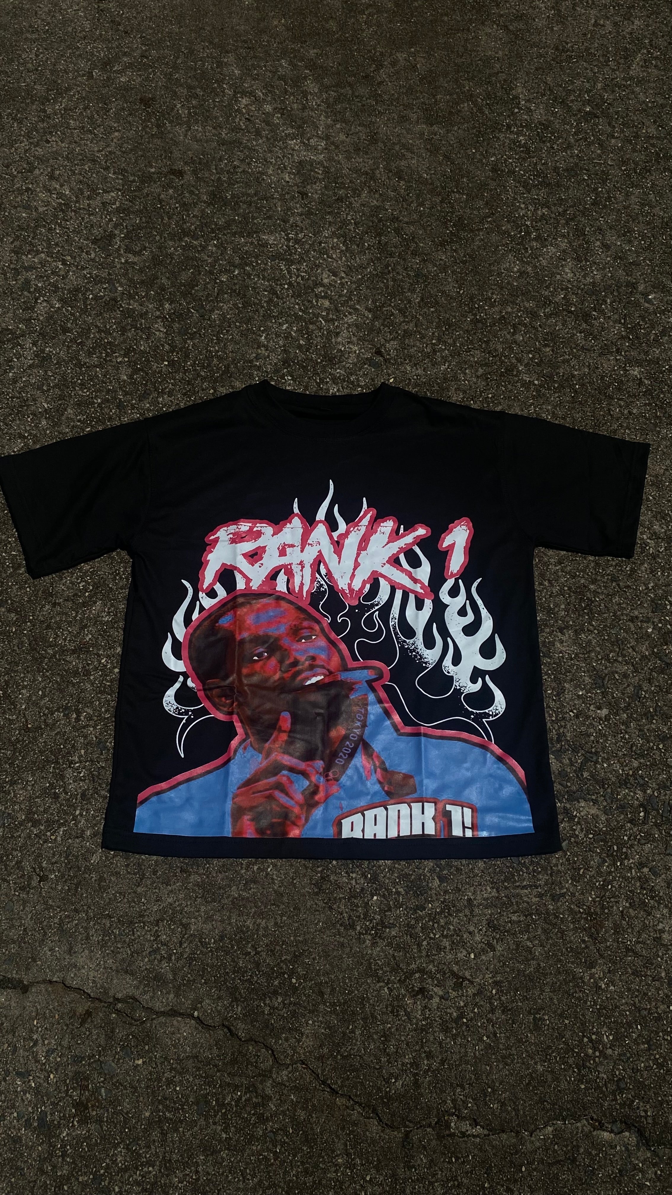 OVERSIZED RANK1 KD TEE (PINK)