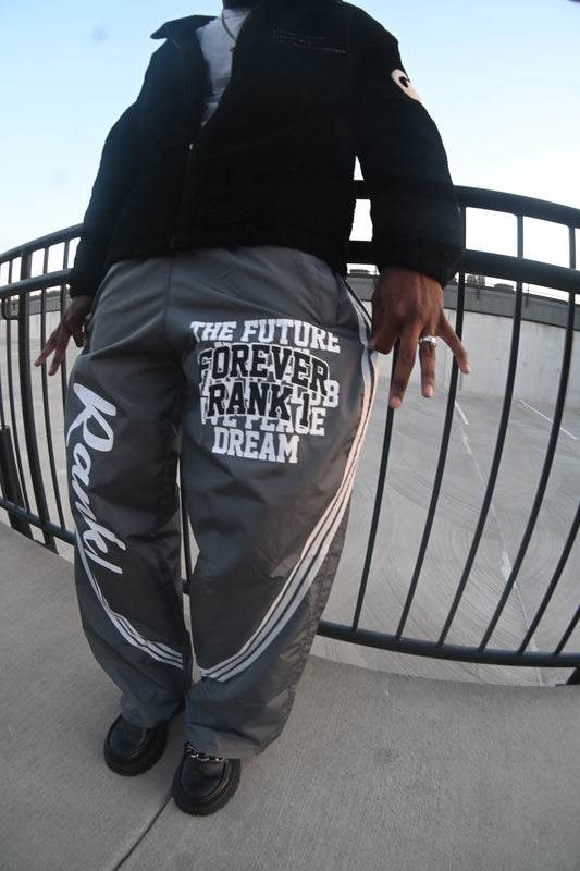 RANK1 NYLON PANTS (GREY)