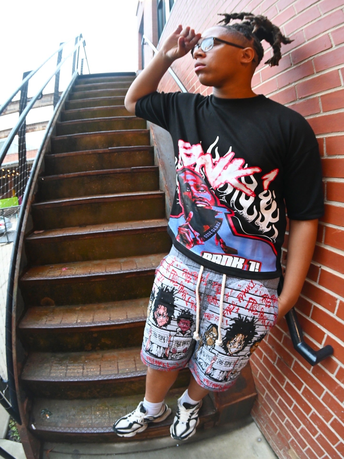 OVERSIZED RANK1 KD TEE (PINK)