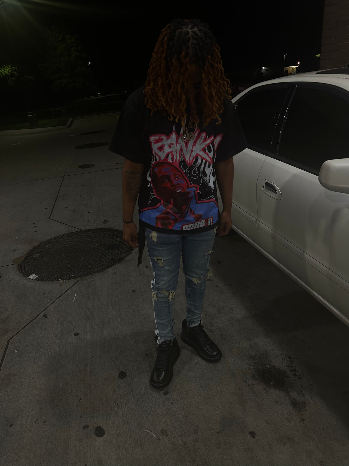 OVERSIZED RANK1 KD TEE (PINK)