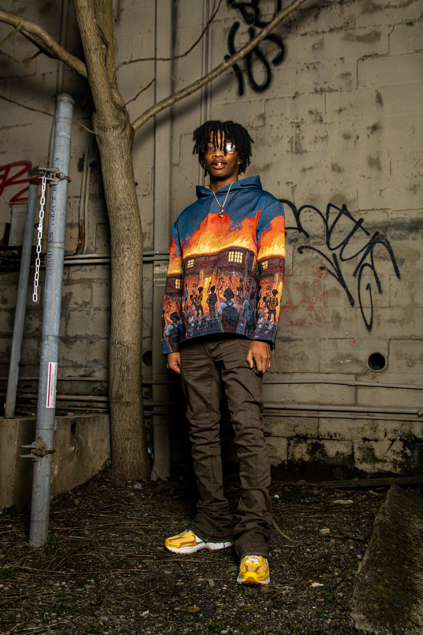 RANK1 UNIVERSITY TAPESTRY HOODIE
